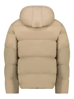 Doorgestikte jas "Ancelo" beige
