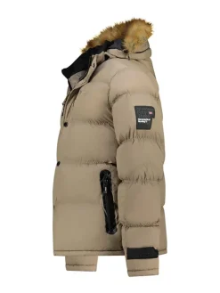 Doorgestikte jas "Bonap" beige