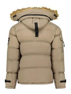 Doorgestikte jas "Bonap" beige