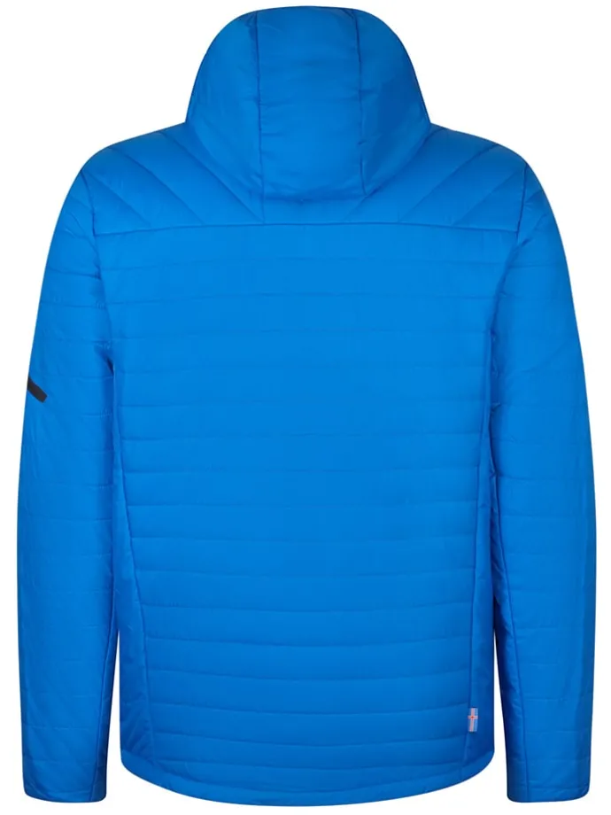 Doorgestikte jas "Hekla" blauw