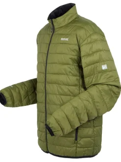 Doorgestikte jas "Hillpack II" groen