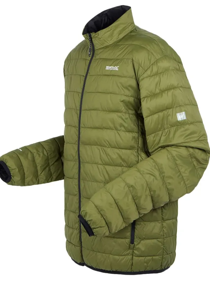 Doorgestikte jas "Hillpack II" groen