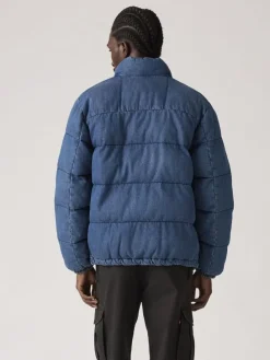 Doorgestikte jas "Piedmont" blauw