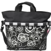 Fietsmand "KLICKfix" zwart/wit - (B)40 x (H)35 x (D)20 cm