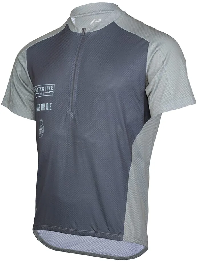 Fietsshirt "Highwayman" grijs/groen