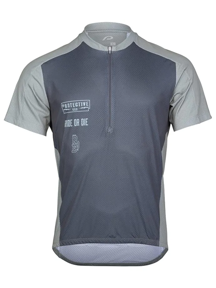 Fietsshirt "Highwayman" grijs/groen