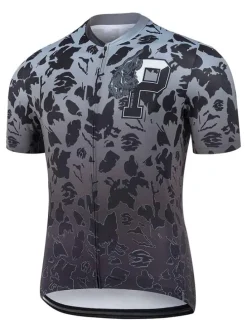 Fietsshirt "Leaf" zwart