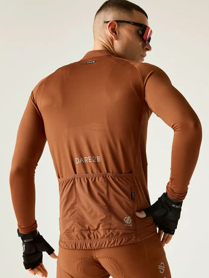 Fietsshirt "Lightning" in Terrakotta