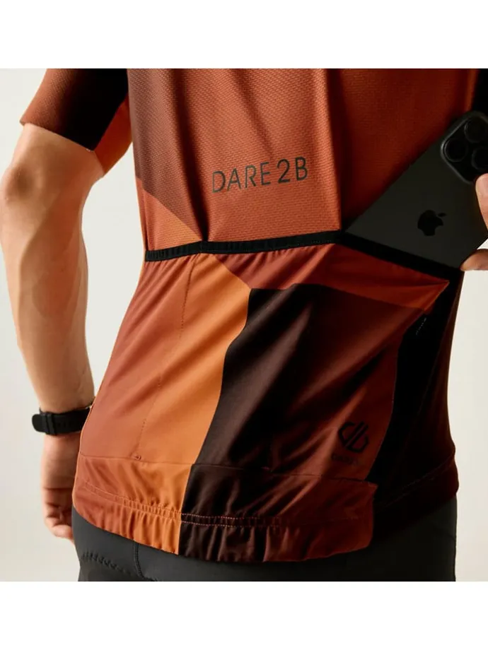 Fietsshirt "Lightning" lichtbruin