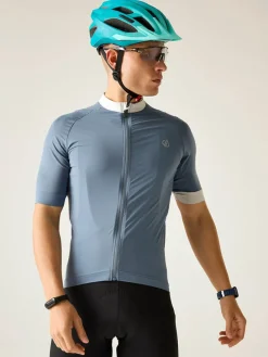 Fietsshirt "Lightning" lichtblauw