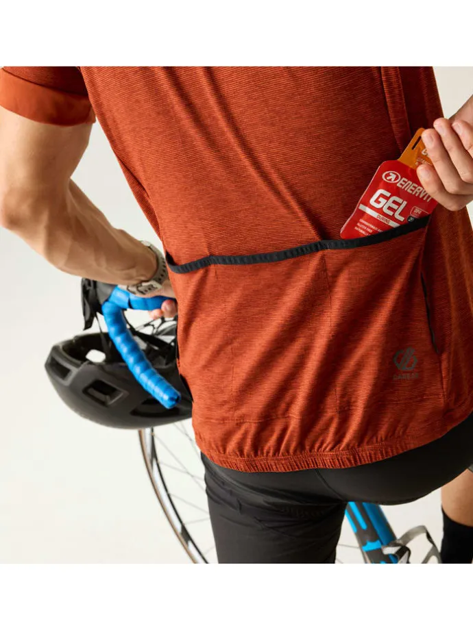 Fietsshirt "Pedal It Out II" in Terrakotta