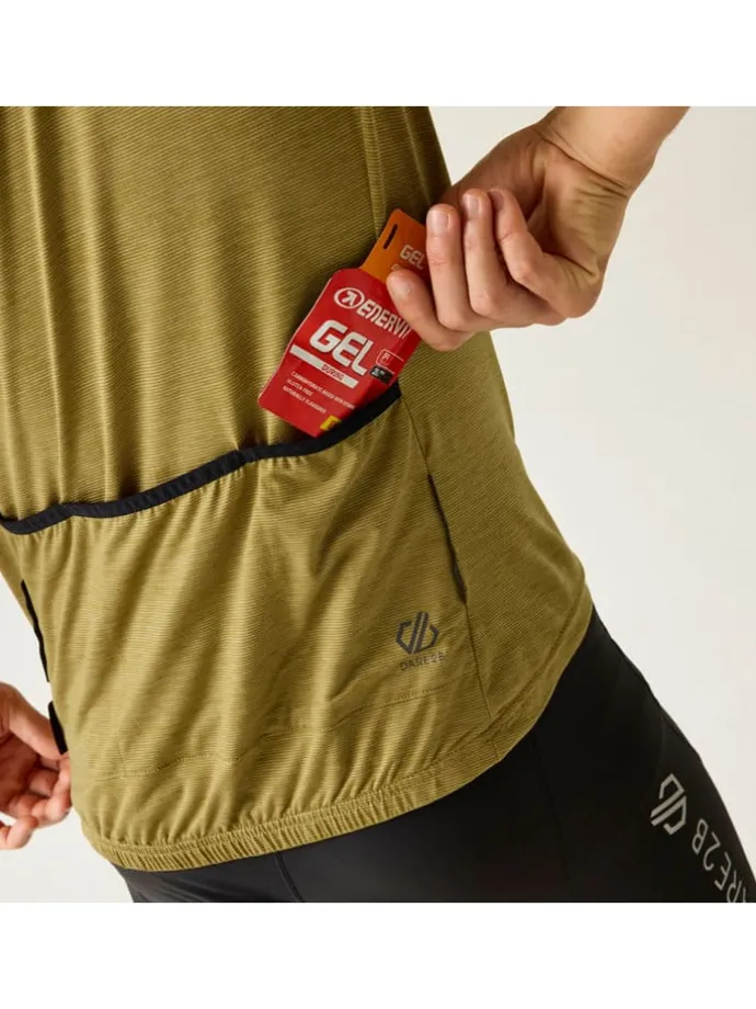 Fietsshirt "Pedal It Out II" kaki