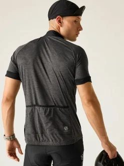 Fietsshirt "Pedal It Out II" zwart/grijs