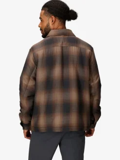 Flanellen functionele blouse "Ridgefield" lichtbruin