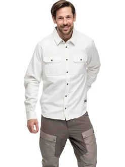 Flanellen hemd "Nordmarka" - relaxed fit - wit