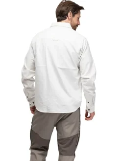 Flanellen hemd "Nordmarka" - relaxed fit - wit