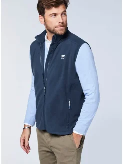 Fleece bodywarmer donkerblauw