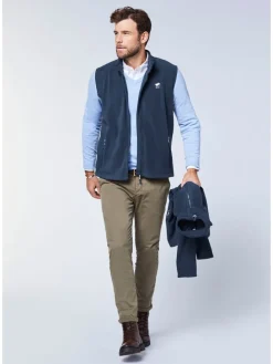 Fleece bodywarmer donkerblauw