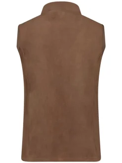 Fleece bodywarmer "Vug" lichtbruin