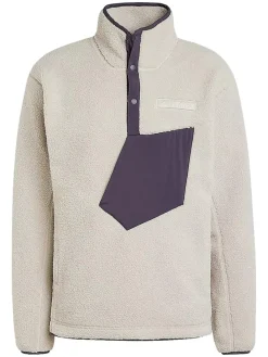 Fleece trui beige
