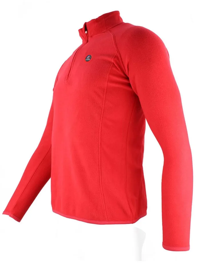 Fleece trui "Cafinor" rood