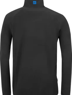 Fleece trui "Hekla" antraciet/blauw