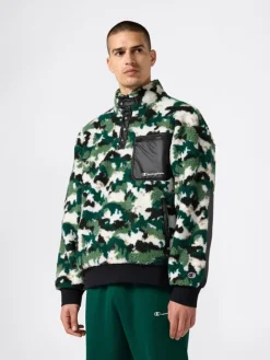 Fleece trui meerkleurig