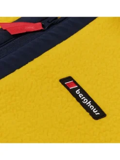 Fleece trui "Rhynie" geel/zwart