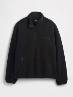 Fleece trui zwart