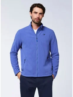 Fleece vest blauw