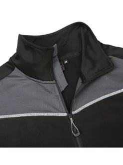 Fleece vest "Falkner" zwart/grijs
