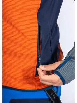 Fleece vest "Taufstein" oranje/antraciet