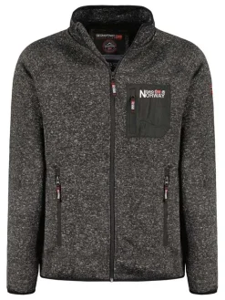 Fleece vest "Title" antraciet