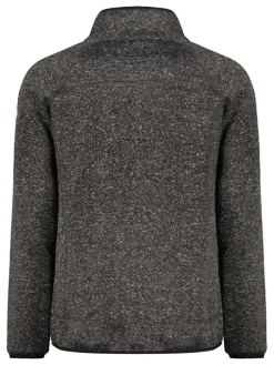 Fleece vest "Title" antraciet