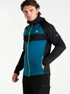 Fleece vest "Touring II" petrol/zwart