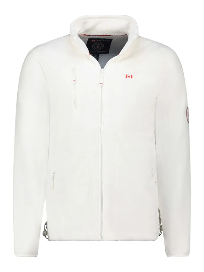 Fleece vest "Uploadeak" wit