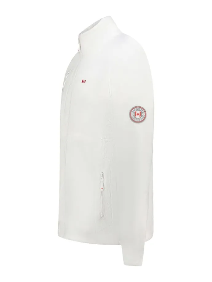 Fleece vest "Uploadeak" wit