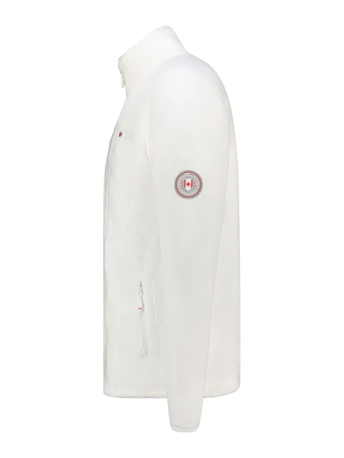 Fleece vest "Uploadeak" wit