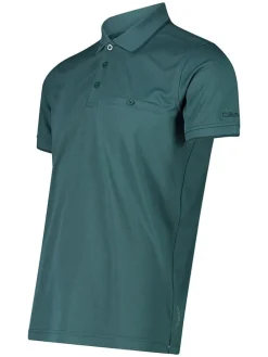 Functioneel poloshirt turquoise