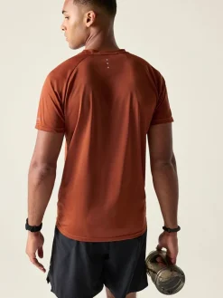 Functioneel shirt "Accelerate" in Terrakotta