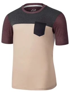 Functioneel shirt beige/antraciet