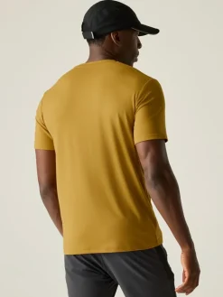 Functioneel shirt "Fingal Stretch" mosterdgeel