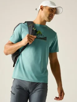 Functioneel shirt "Fingal" turquoise