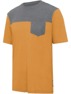 Functioneel shirt "Fun House" geel/grijs