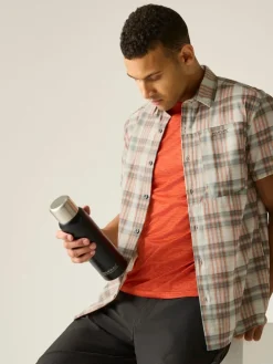 Functioneel shirt "Travel Light" beige