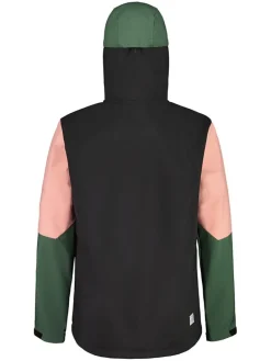Functionele anorak "RinzinU. Puzzle" zwart/lichtroze/groen