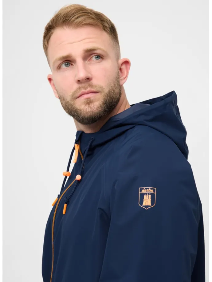 Functionele jas donkerblauw