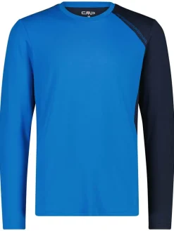 Functionele longsleeve blauw