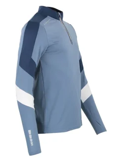 Functionele longsleeve "Caspiro" lichtblauw/donkerblauw