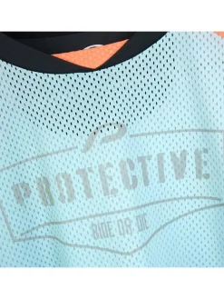 Functionele longsleeve "Neon Moon" turquoise